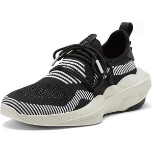 NEW Sorel Size 7.5 Women's Explorer Defy Striped Sneakers - Black